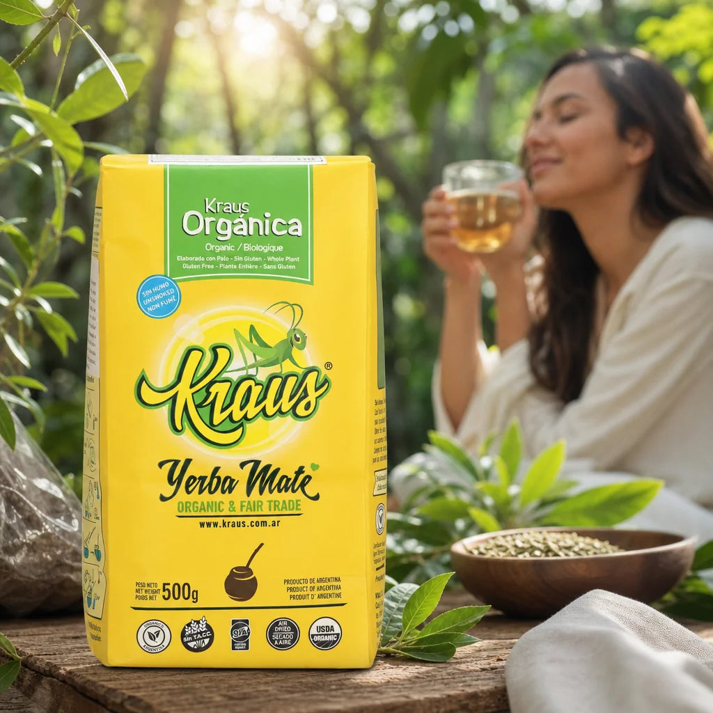 Ceai yerba mate Kraus • Silvestre, MENTĂ • 500 g