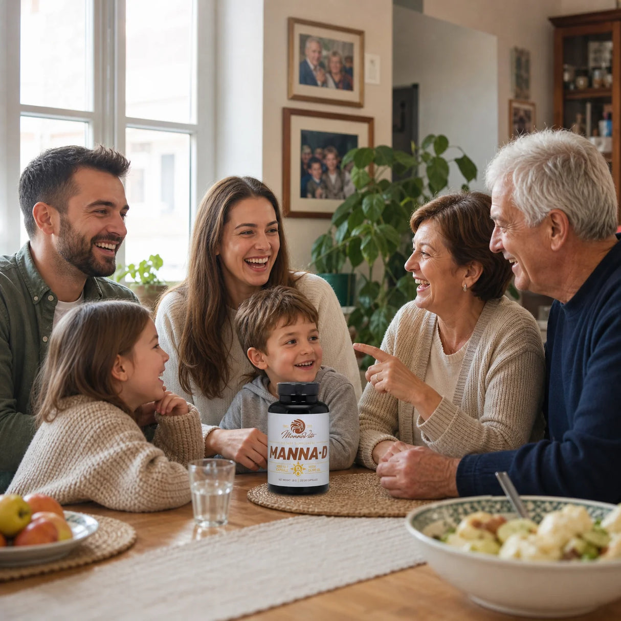 MANNA-D Vitamina D3 în ulei de măsline, 4000 UI • 120 capsule