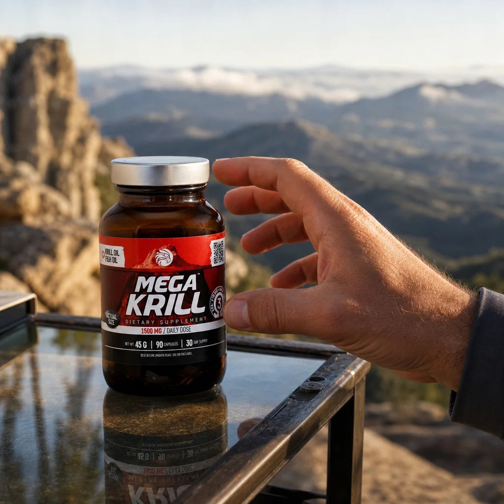 MegaKRILL 1500 mg ulei de Krill + ulei de Pește • 90 capsule