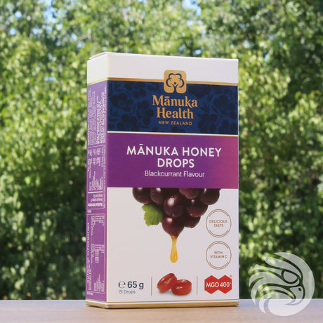 Pastile cu miere de Manuka și coacăze negre • 15 buc.