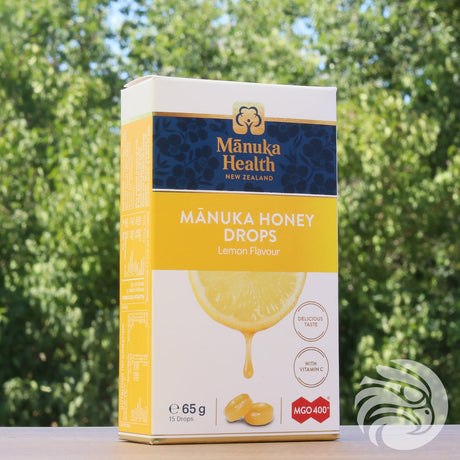 Pastile cu miere de Manuka și lămâie naturală • 15 buc.