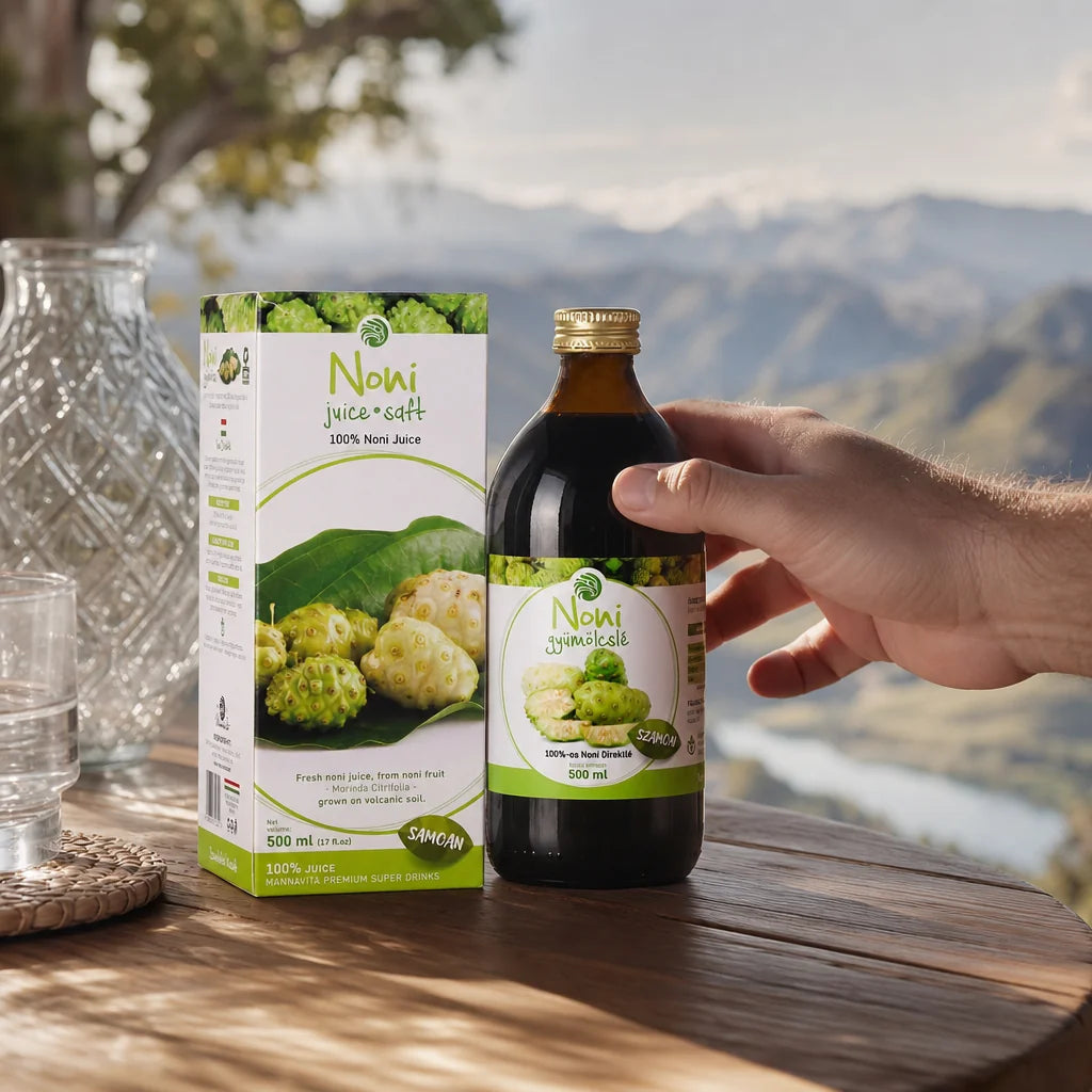 Mannavita suc pur de NONI 100%, proaspăt presat • 500 ml