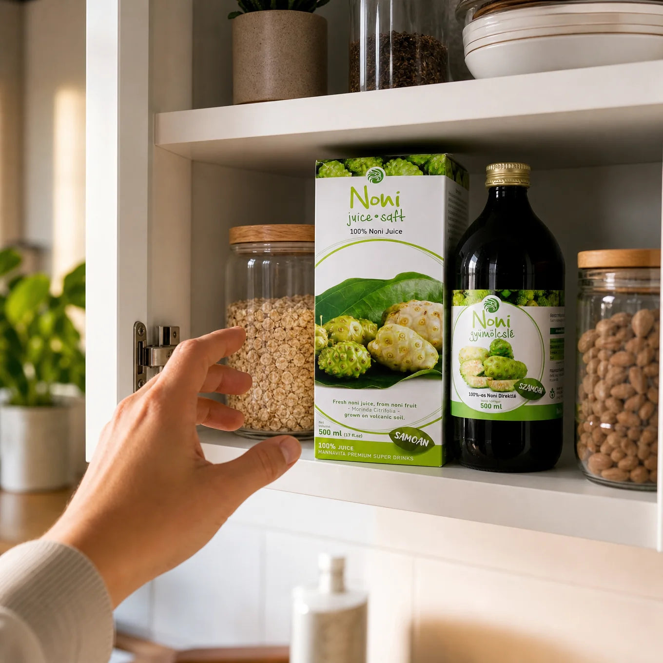 Mannavita suc pur de NONI 100%, proaspăt presat • 500 ml