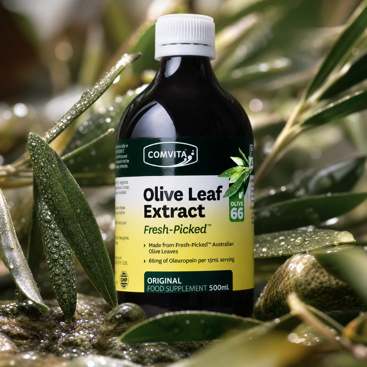 Extract lichid din frunze de măslin Comvita • 500 ml
