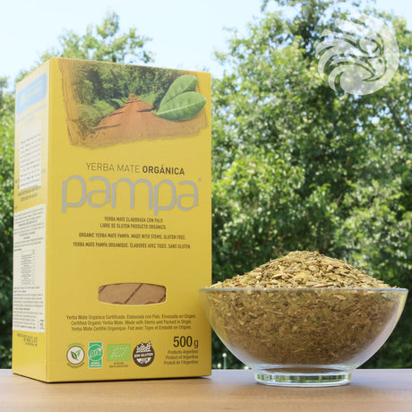 Ceai de yerba mate bio Pampa • Elaborat cu tulpini • 500 g