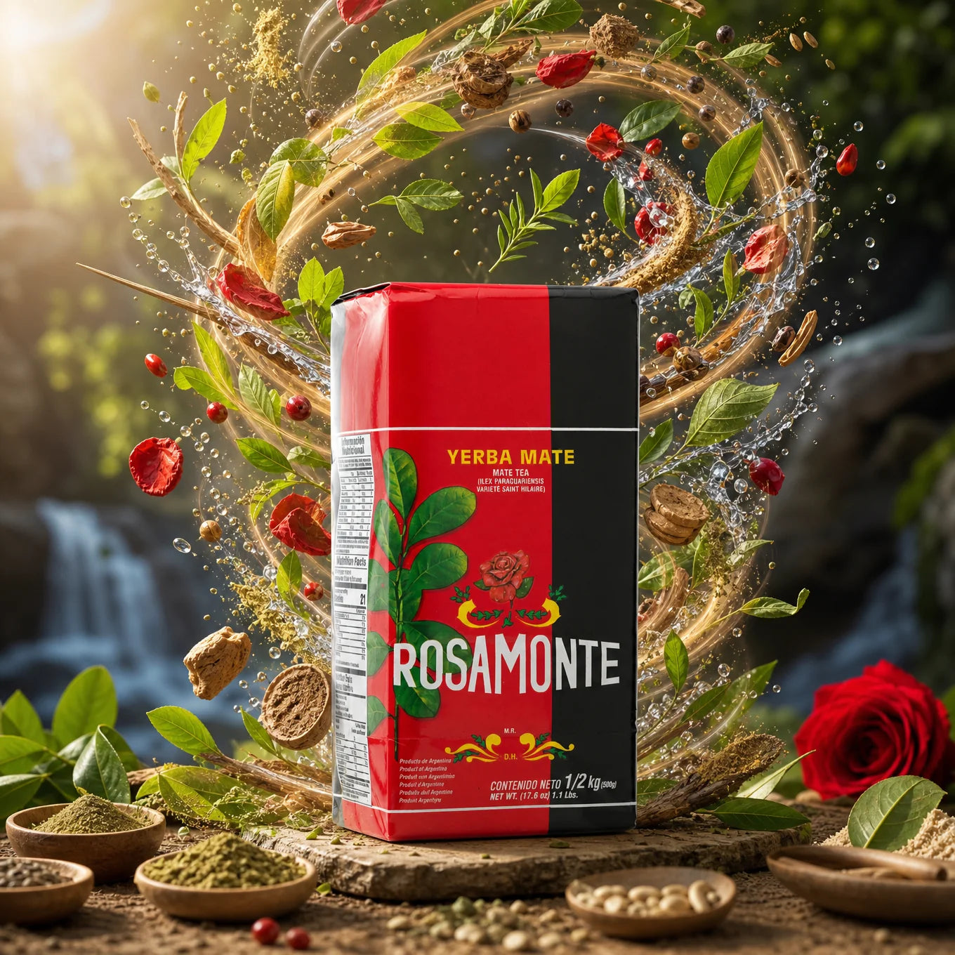 Ceai yerba mate Rosamonte • Elaborat cu codițe • 500 g