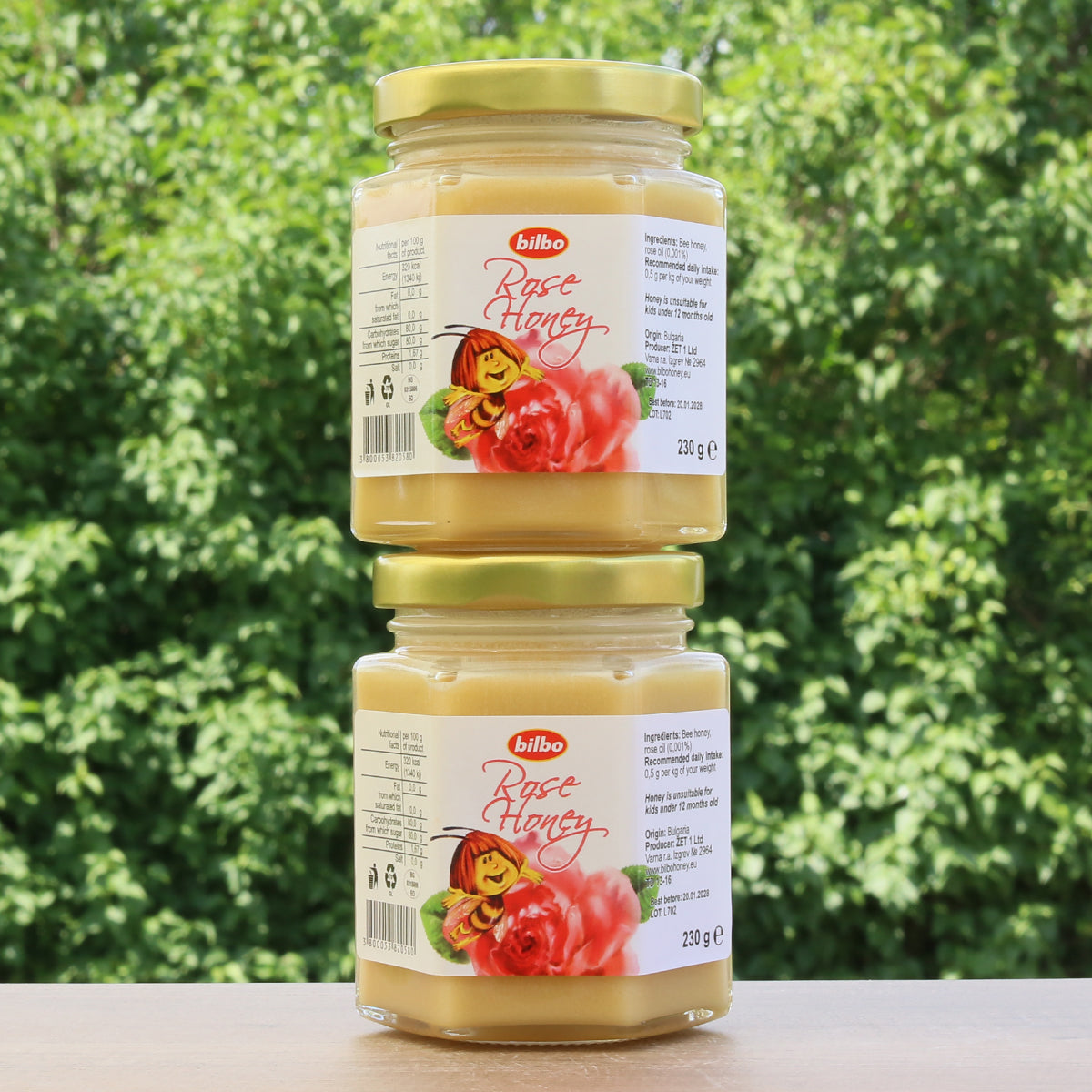Bilbo miere crudă de trandafir • 230 g