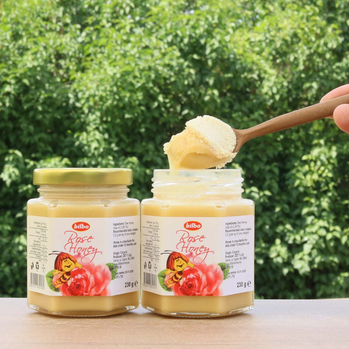 Bilbo miere crudă de trandafir • 230 g
