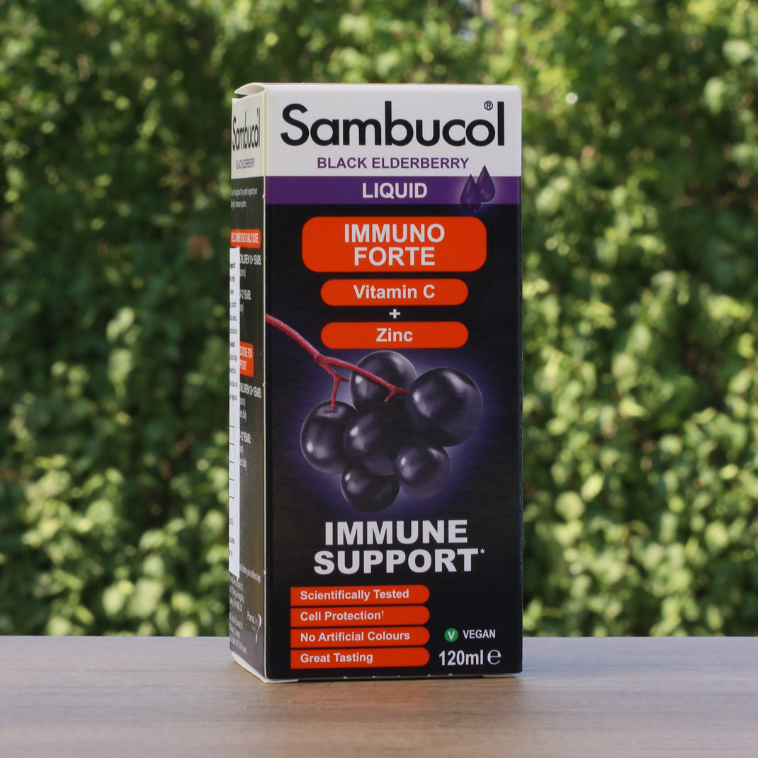 Sirop de soc negru Sambucol, Immuno Forte • 120 ml