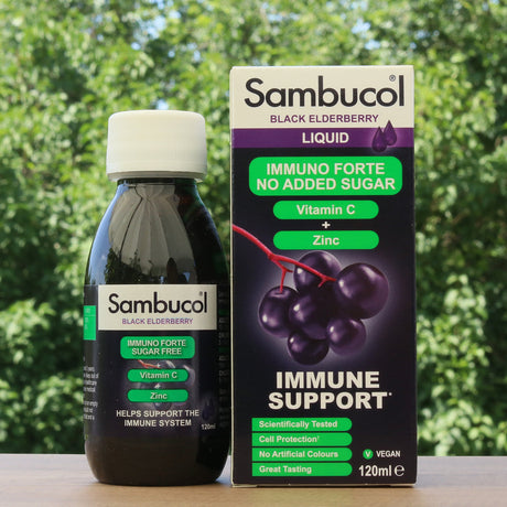 Sirop Sambucol de soc negru, fără zahăr • 120 ml