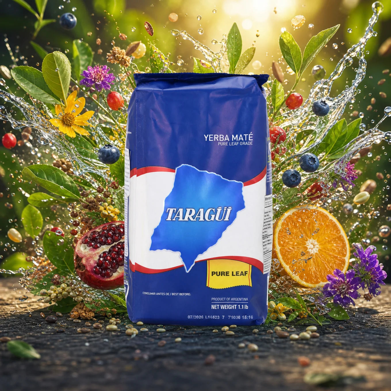 Ceai yerba mate Taragüi • Frunză pură – sin palo • 500 g