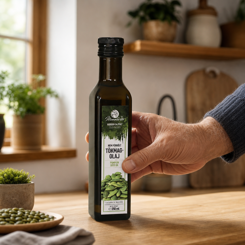 Ulei de semințe de dovleac presat la rece din Ungaria Mannavita • 250 ml