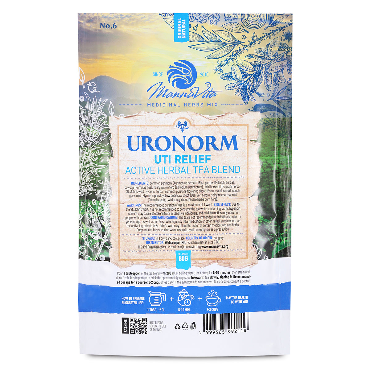 URONORM ameliorare ITU amestec activ de ceai din plante • 80g