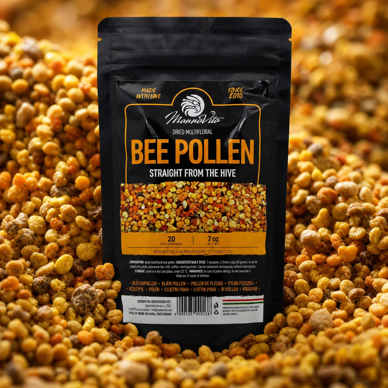 Mannavita polen uscat de albine multifloral • 200 g