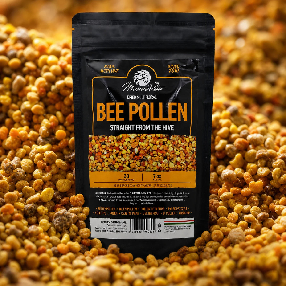 Mannavita polen uscat de albine multifloral • 200 g