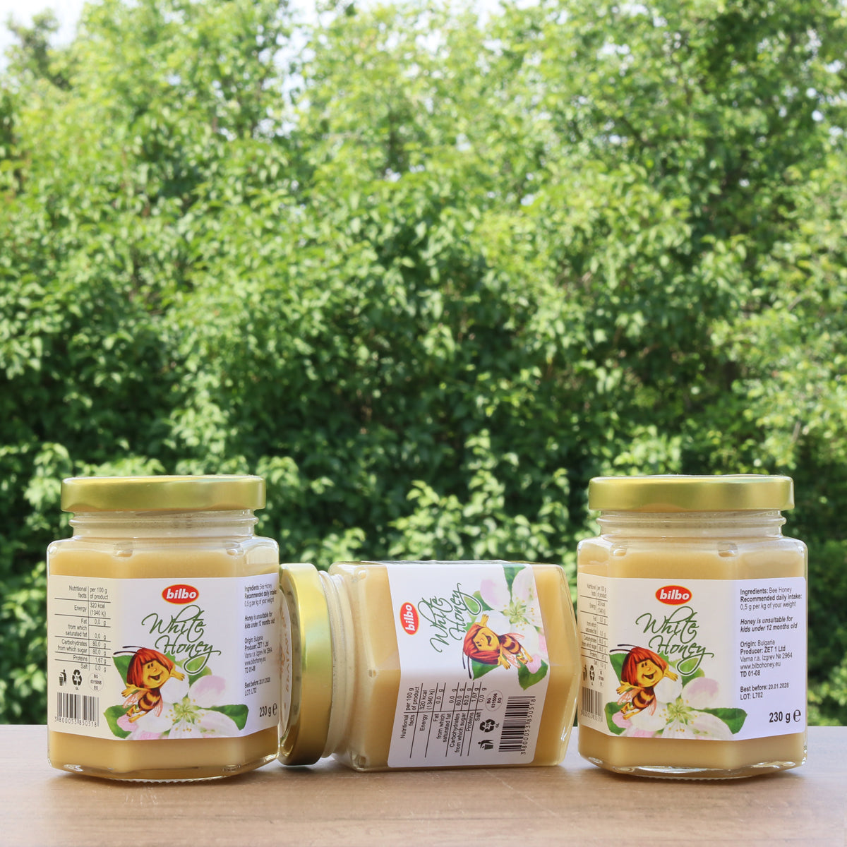 Bilbo miere albă crudă • 230 g