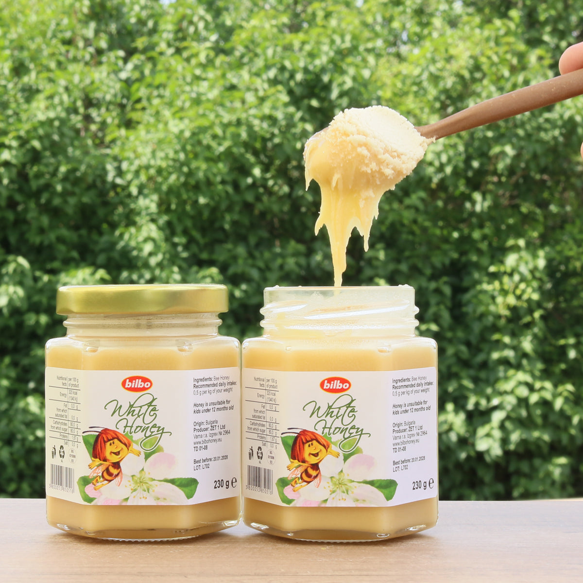 Bilbo miere albă crudă • 230 g